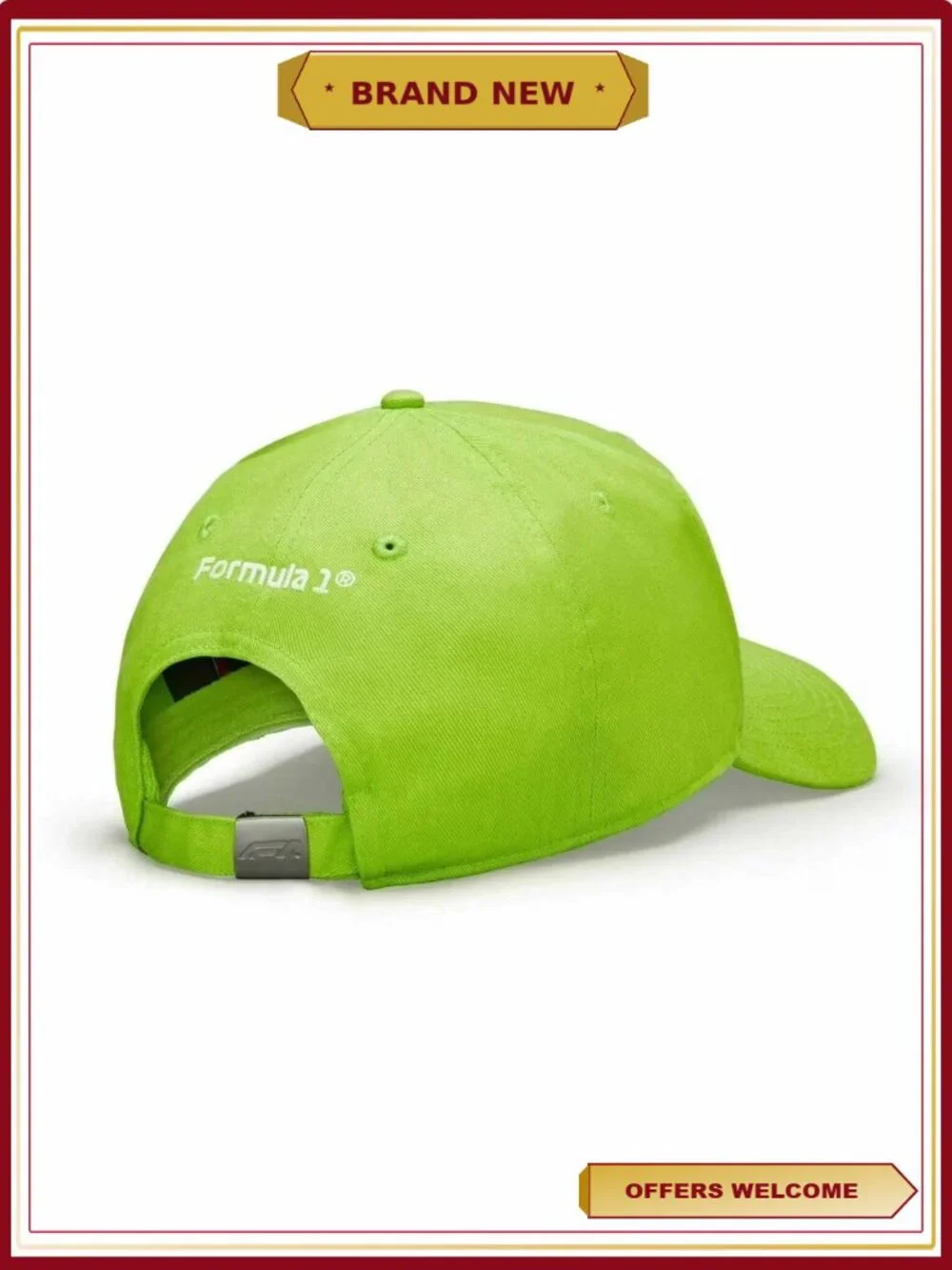 F1 Formula 1 Unisex Large Logo Baseball Cap 100% Cotton Adjustable